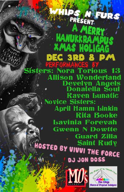 Vivvi The Force and The San Diego Sisters of Perpetual Indulgence present HannukKrampus!