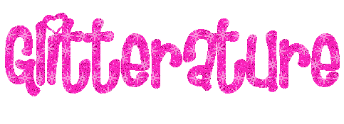 Gltterature in pink glitter font