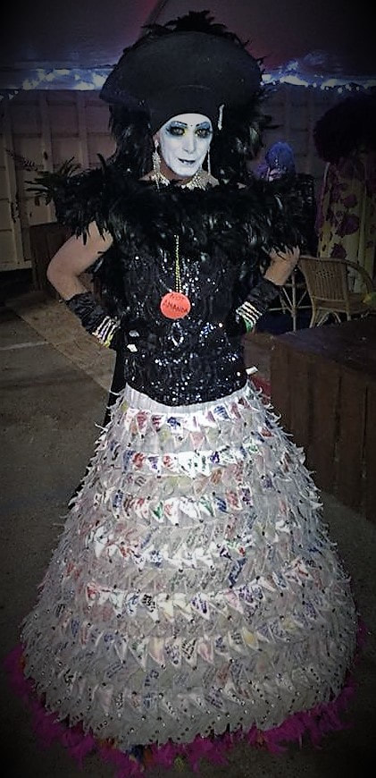 Sister Raven Lunatic wearing the Skirt of Ejaculations